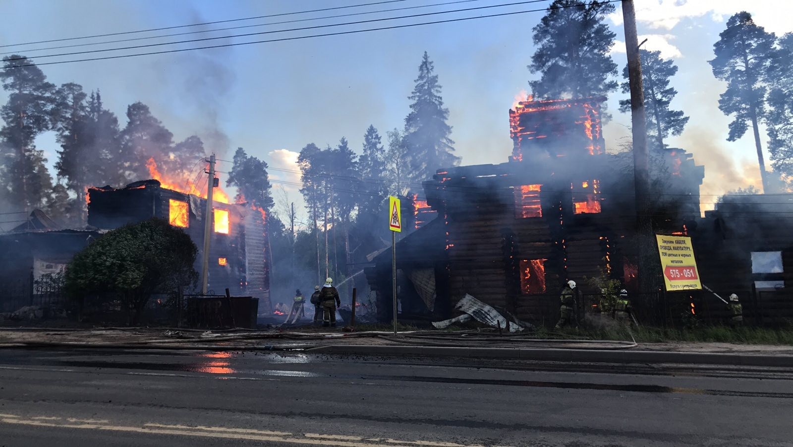 В Кохме произошёл крупный пожар | 26.05.2021 | Новости Иваново - БезФормата